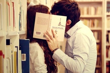 Bookstore Flirting Image