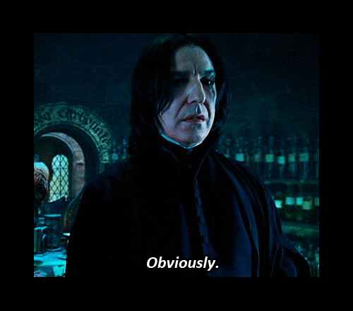 Snape obviously gif
