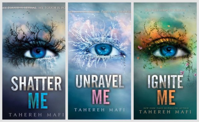 Shatter Me Series Book Covers