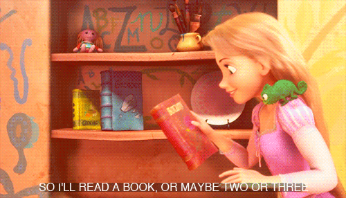 Reading more than one book at a time gif