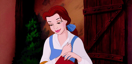 belle not caring gif