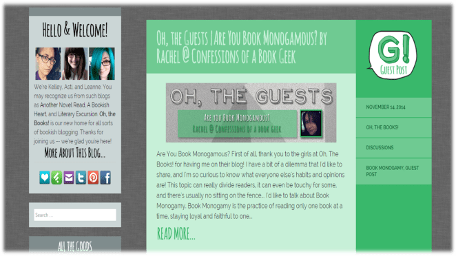Guest Post Oh The Books