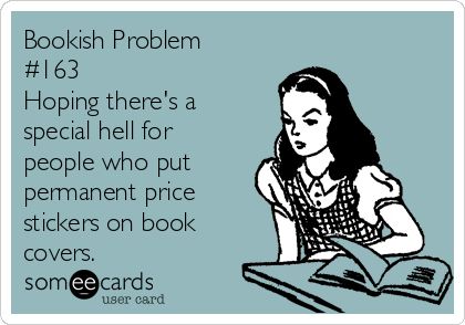 Book Geek Problem Stickers on Books 