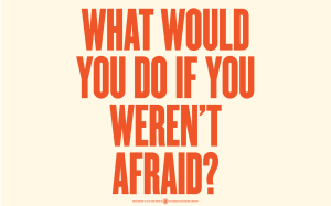 what would you do if you weren't afraid