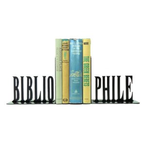Bibliophile Metal Bookends