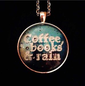 Coffee Books and Rain Necklace
