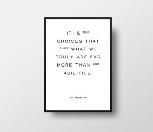 J K Rowling Quote Poster 2