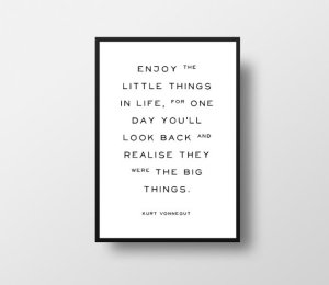 Kurt Vonnegut Quote Poster