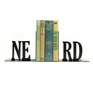 Nerd Metal Bookends