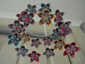 Origami Flower Mobile