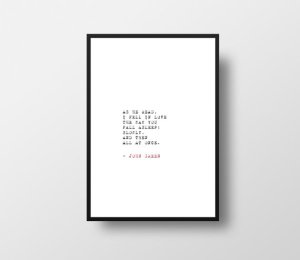 The Fault In Our Stars Quote Poster