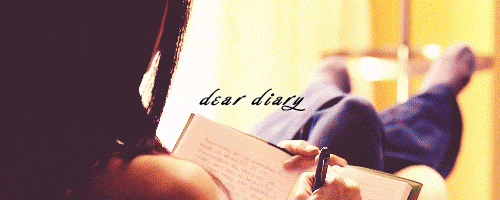 Keeping a Diary Gif